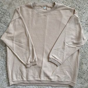 Aerie Ribbed Crewneck Sweatshirt